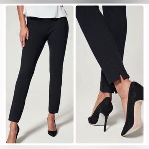 Spanx The Perfect Pant Ankle Back Seam Skinny Pants Black